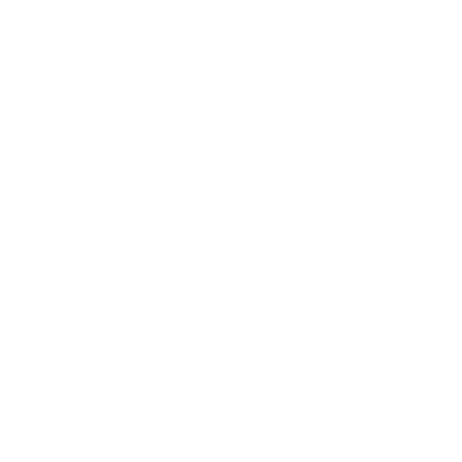 White illustration outline of five trees in a group